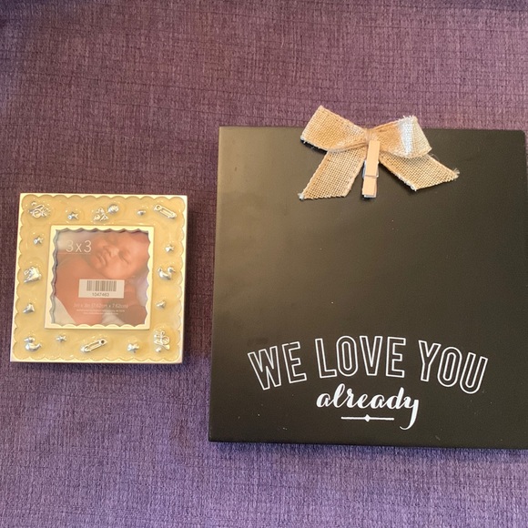 Source Unknown Other - Ultrasound we love you already and baby frame 3x3 bundle